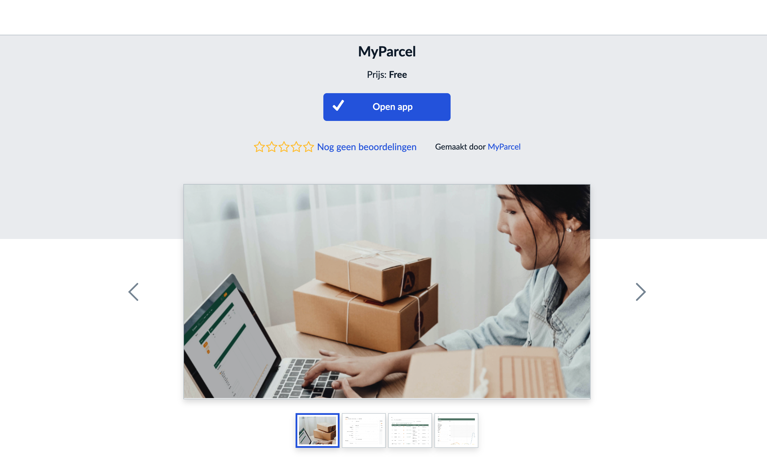 De Ecwid MyParcel app installeren