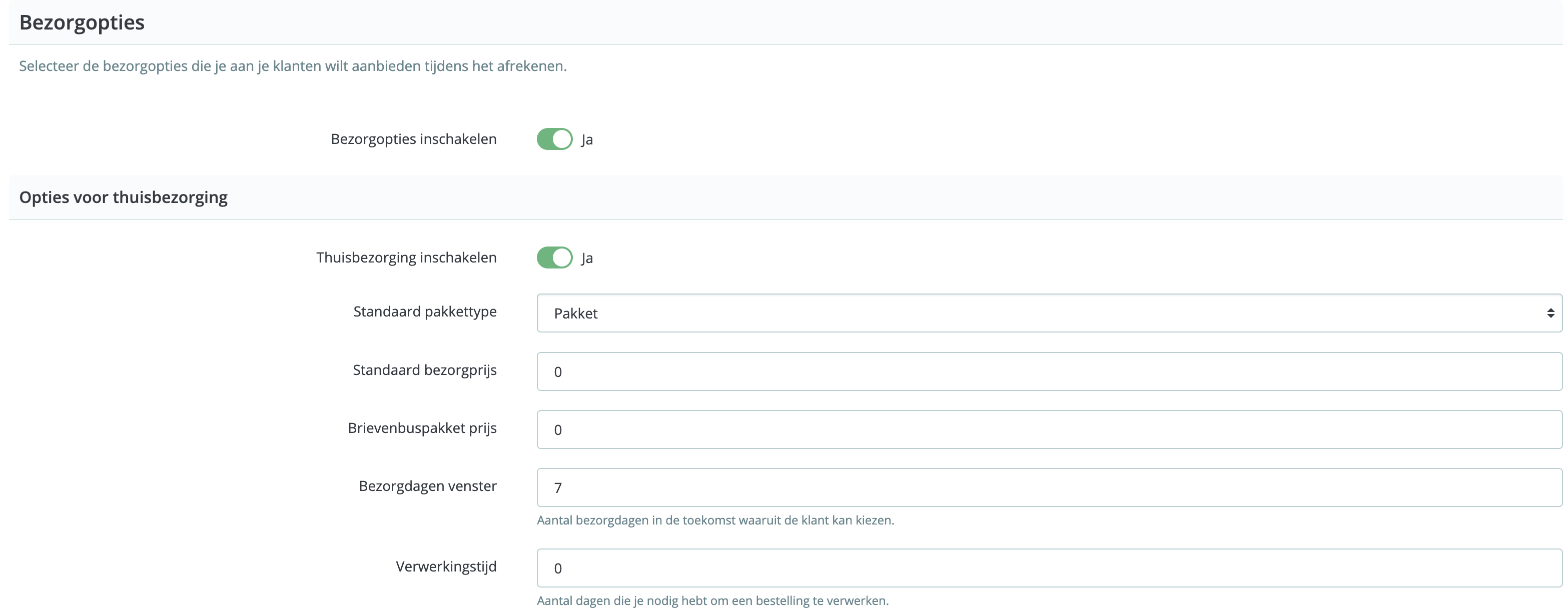 MyParcel PrestaShop plugin standaard exportinstellingen DHL for you retour