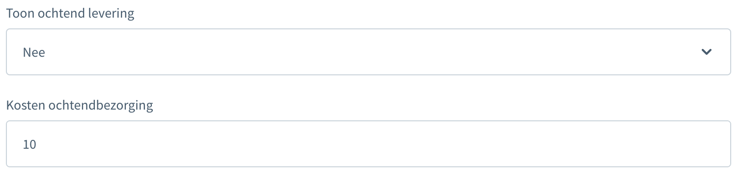 Shopware toon ochtendlevering