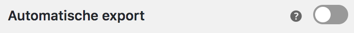 WooCommerce automatische export