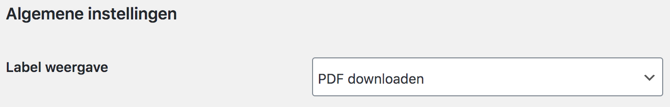 WooCommerce label weergaven